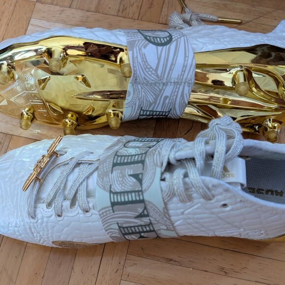*RARE* Snoop Dogg x Adizero 5-Star 6.0 \'Money\' Football Cleats Size 10 MENS main image 7